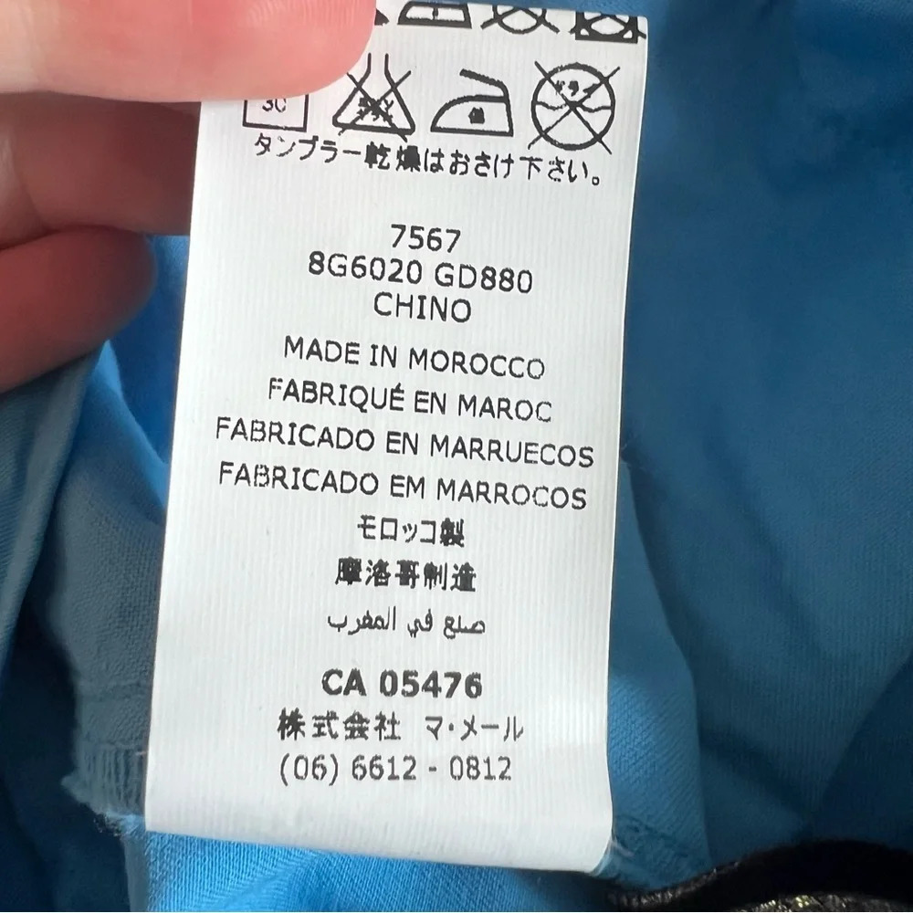 Vintage Roberto Cavalli Cropped Capri Pants Blue - Picture 6 of 11